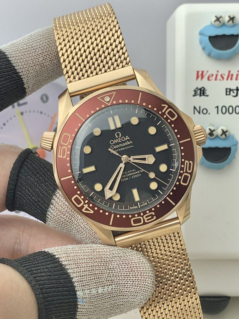 VS Omega  new product 007  Seamaster 300 bronze 100% replica  watch210.90.42.20.01.003，210.92.42.20.01.003 watches  / VS820