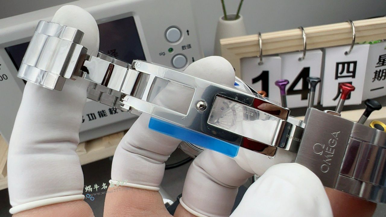 VS Omega  Gradient Turquoise  Seamaster 150TOP replica 220.10.41.21.03.006 watches  / VS826