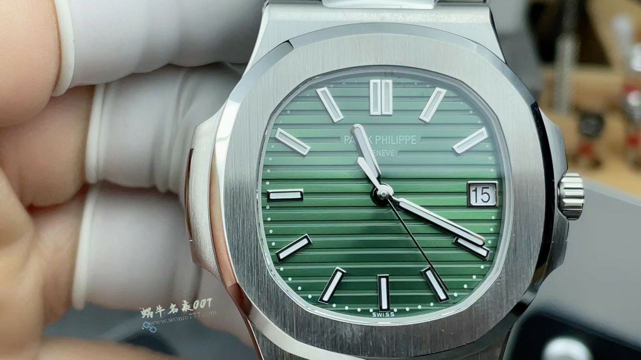 【 Video review 】3K Customized movement Patek Philippe Green  Nautilus 100% imitation  replica 5711/1A-014 watch / BD386