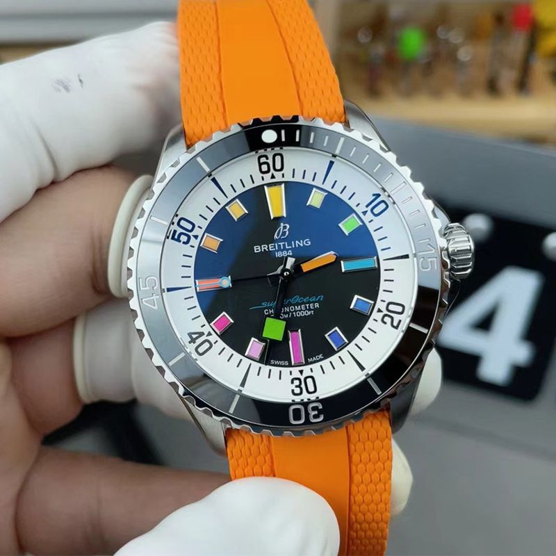 BLS Breitling Rainbow  super  ocean  replica  watchA17375211B2S3 watches 