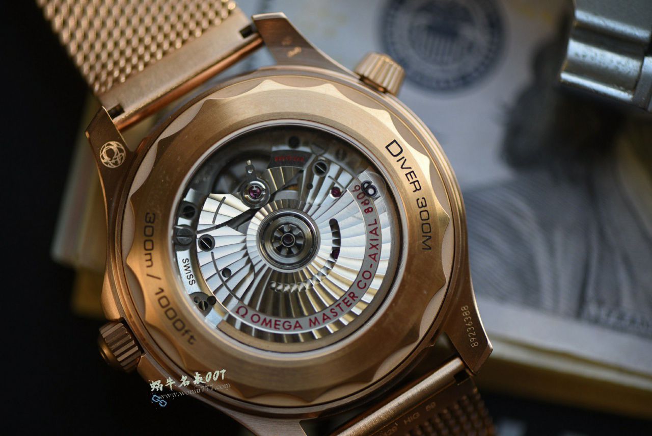 VS Omega 007  Seamaster 300  bronze gold  No Time to Die  replica  watch210.90.42.20.01.003 watches  / VS828