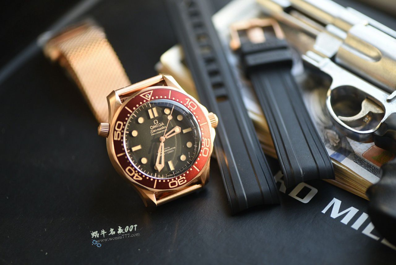 VS Omega 007  Seamaster 300  bronze gold  No Time to Die  replica  watch210.90.42.20.01.003 watches  / VS828