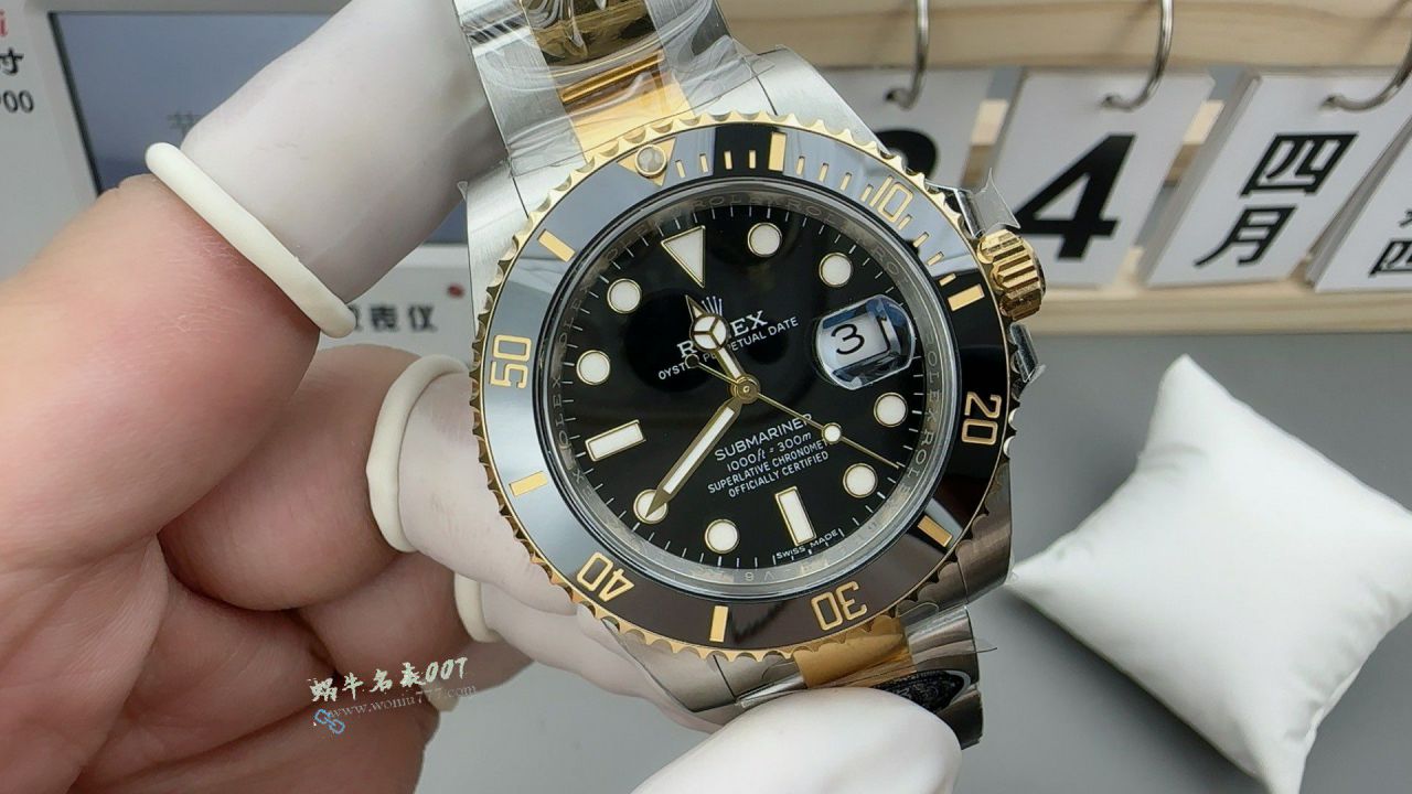  Video review Clean C Factory Rolex Submariner TOP replica  watch116613LN-0001 Two-Tone Gold  Submariner Date  / R981