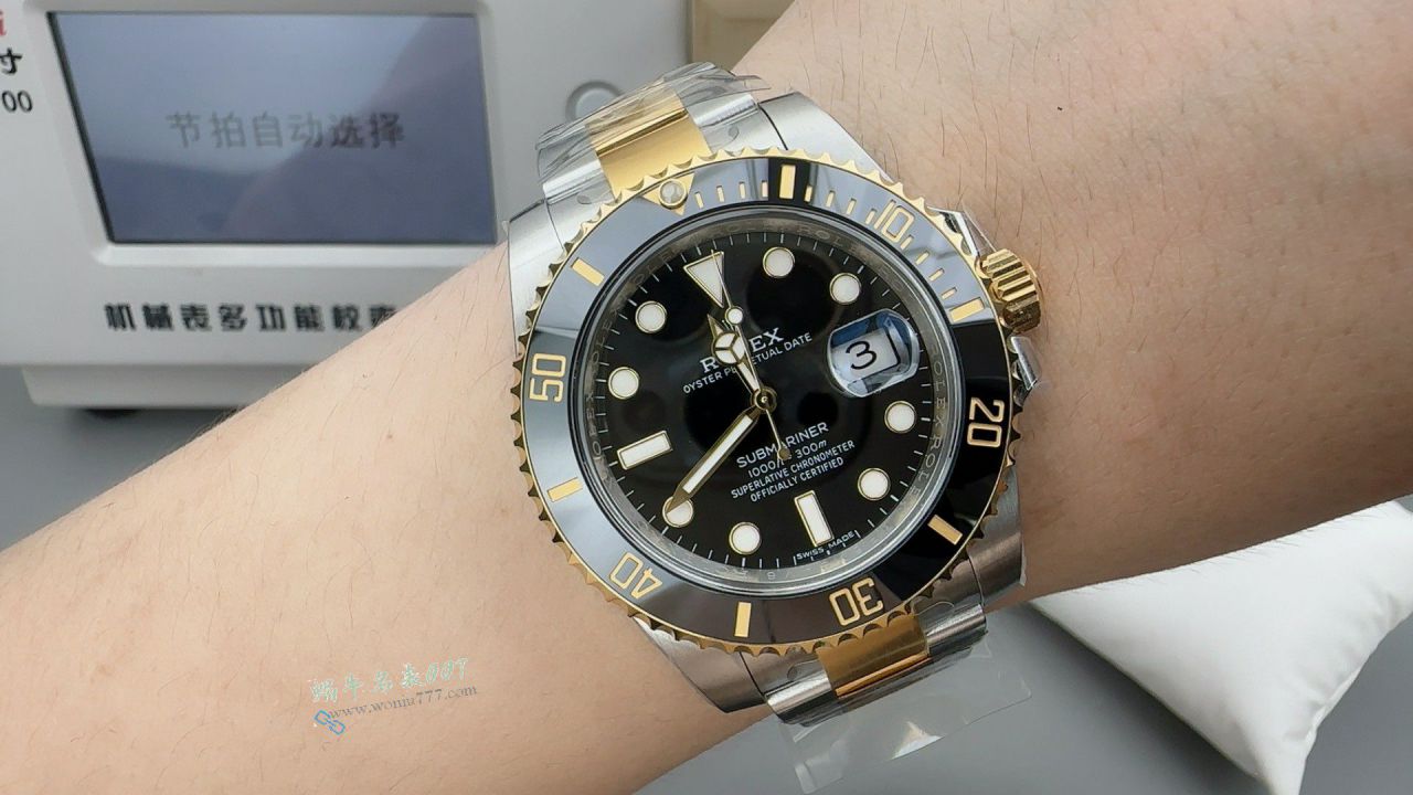  Video review Clean C Factory Rolex Submariner TOP replica  watch116613LN-0001 Two-Tone Gold  Submariner Date  / R981