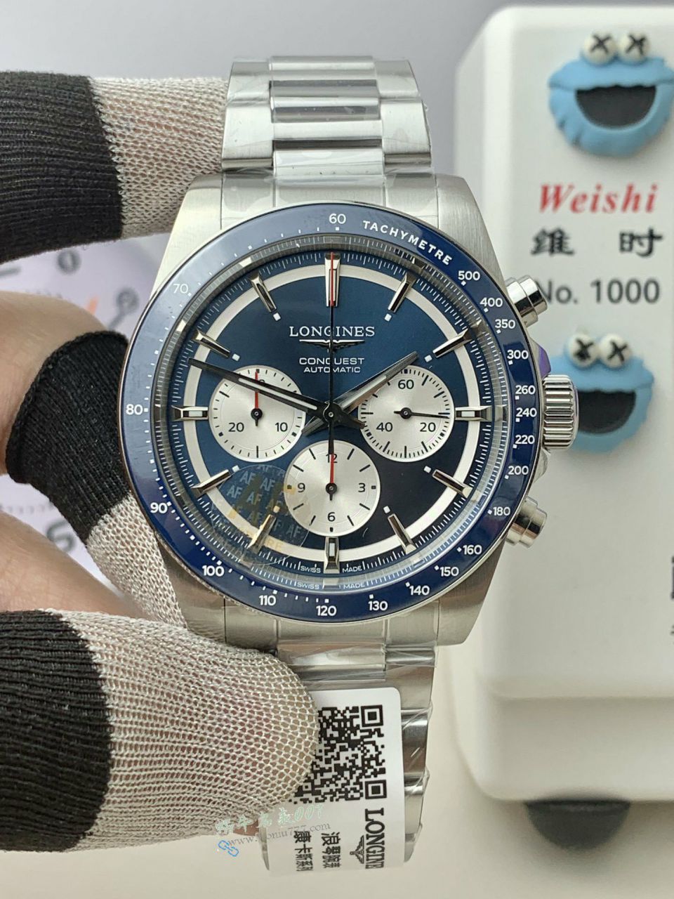 AF Longines Concas  chronography  series L3.835.4.72.6 watches  / L183