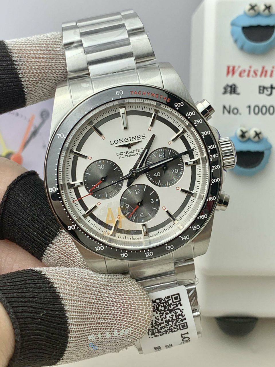 AF Longines Concas  chronography  series L3.835.4.72.6 watches  / L183