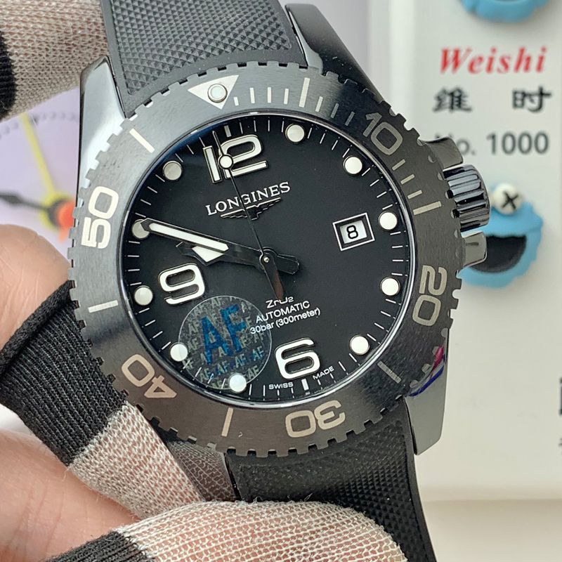 AF Longines Concas 43mm ceramics  replica  watchL3.784.4.56.9 watches 