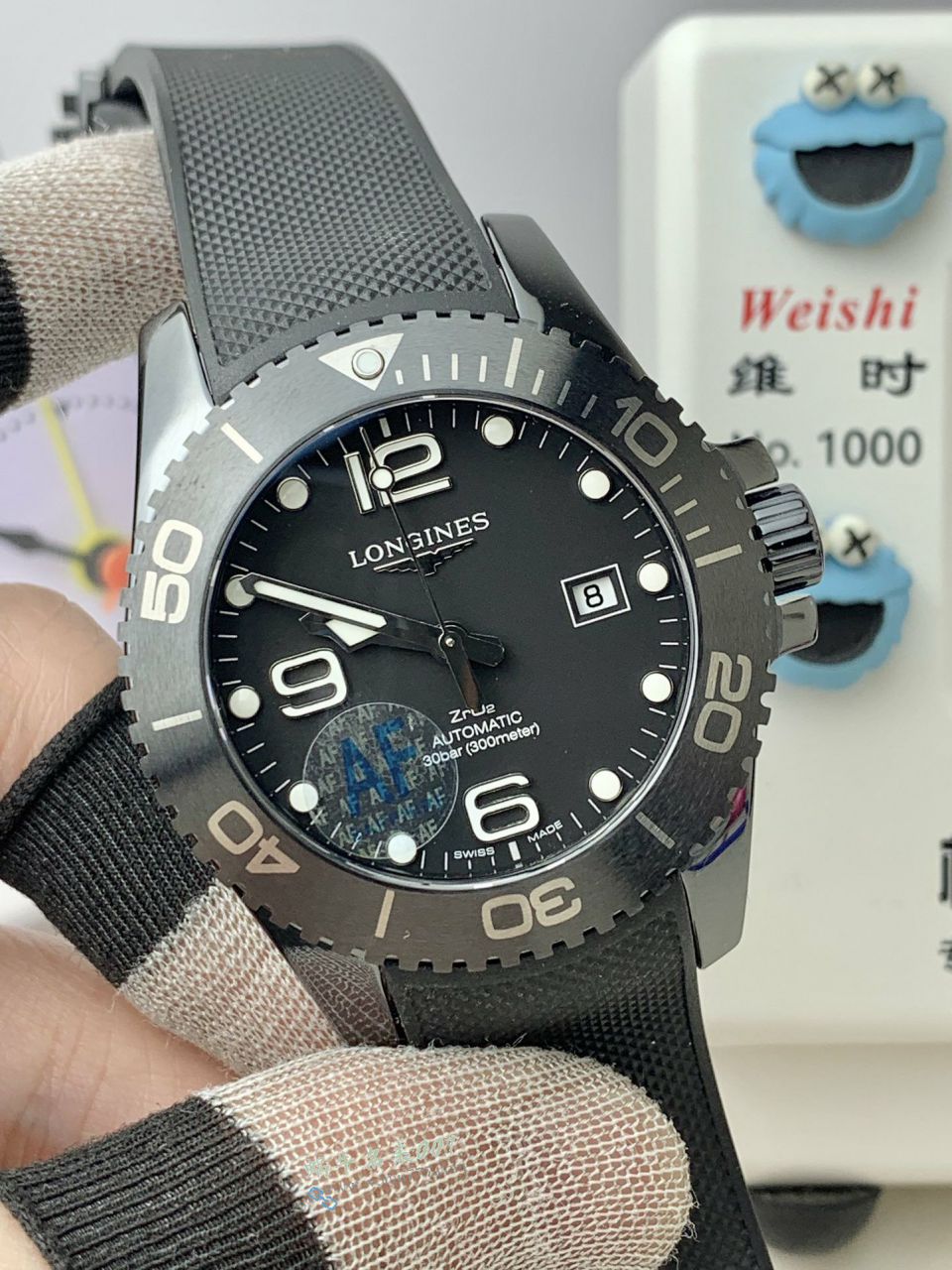 AF Longines Concas 43mm ceramics  replica  watchL3.784.4.56.9 watches  / L185