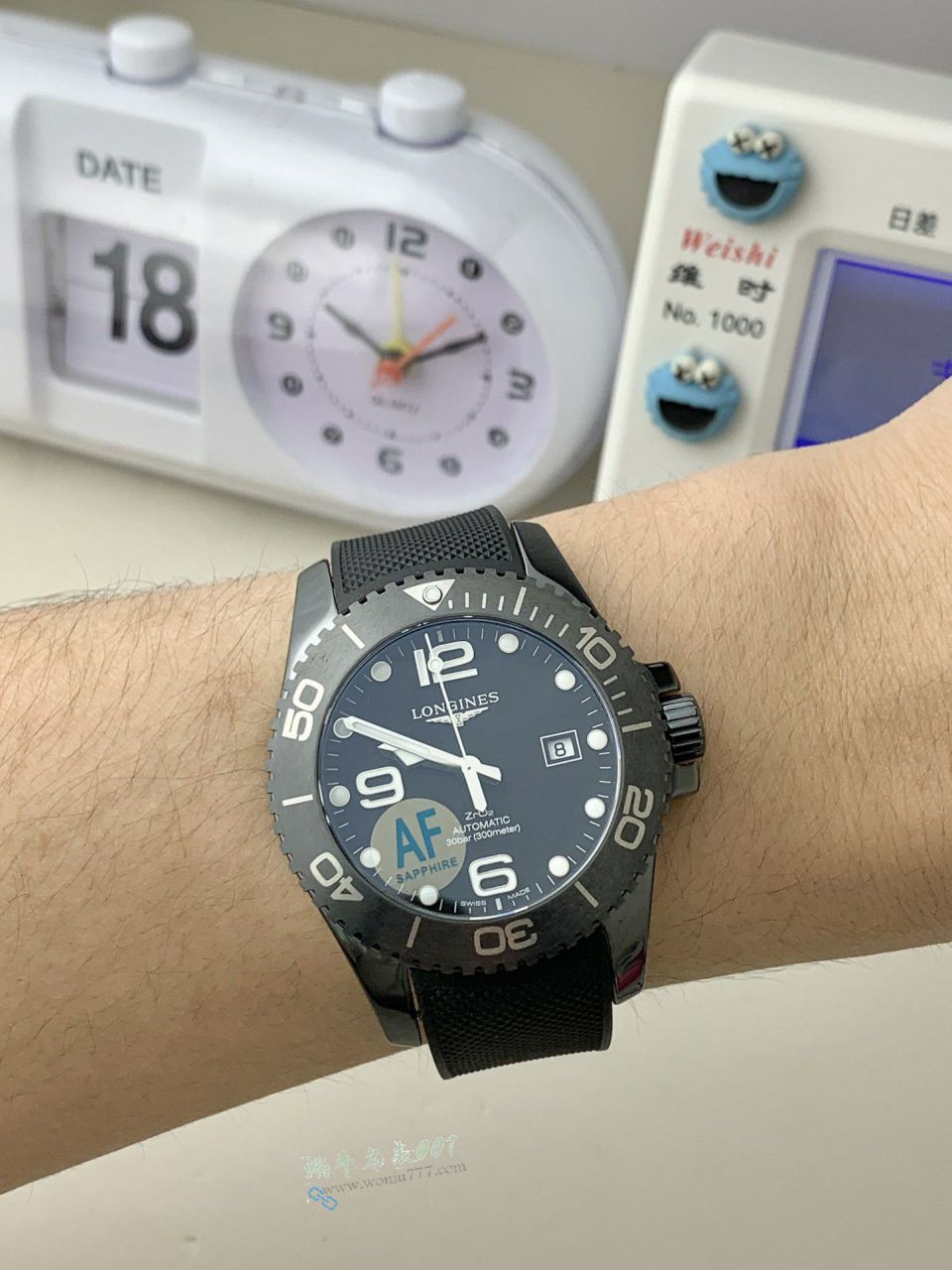 AF Longines Concas 43mm ceramics  replica  watchL3.784.4.56.9 watches  / L185