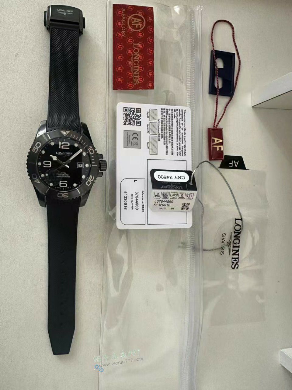 AF Longines Concas 43mm ceramics  replica  watchL3.784.4.56.9 watches  / L185