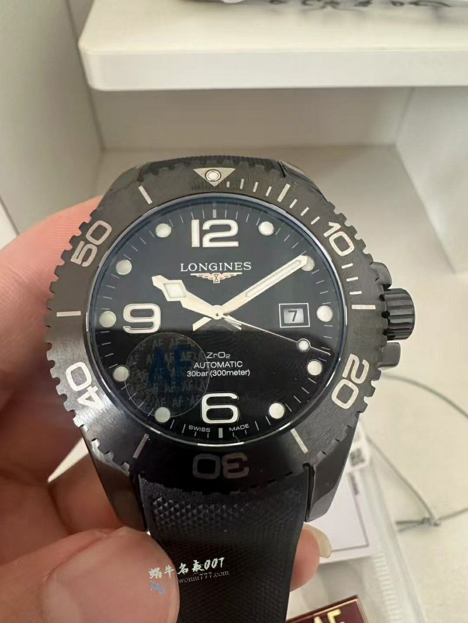 AF Longines Concas 43mm ceramics  replica  watchL3.784.4.56.9 watches  / L185