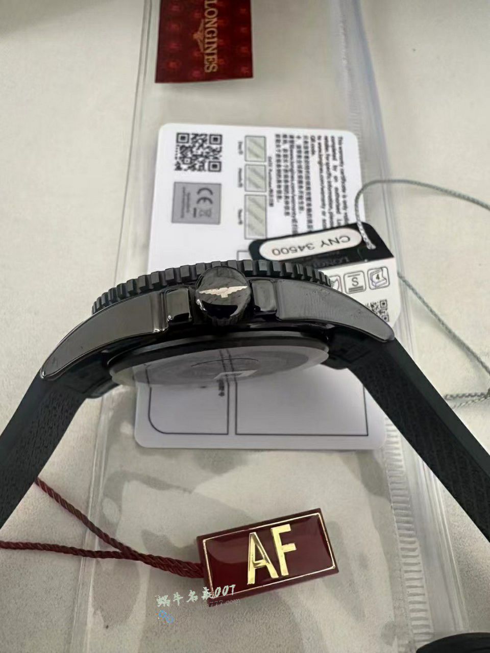 AF Longines Concas 43mm ceramics  replica  watchL3.784.4.56.9 watches  / L185