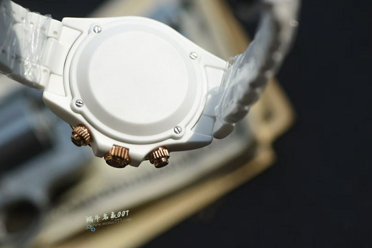 AET Special   Customized version  white  ceramics  Rolex 4130 movement  Rainbow  Daytona  watch / R983