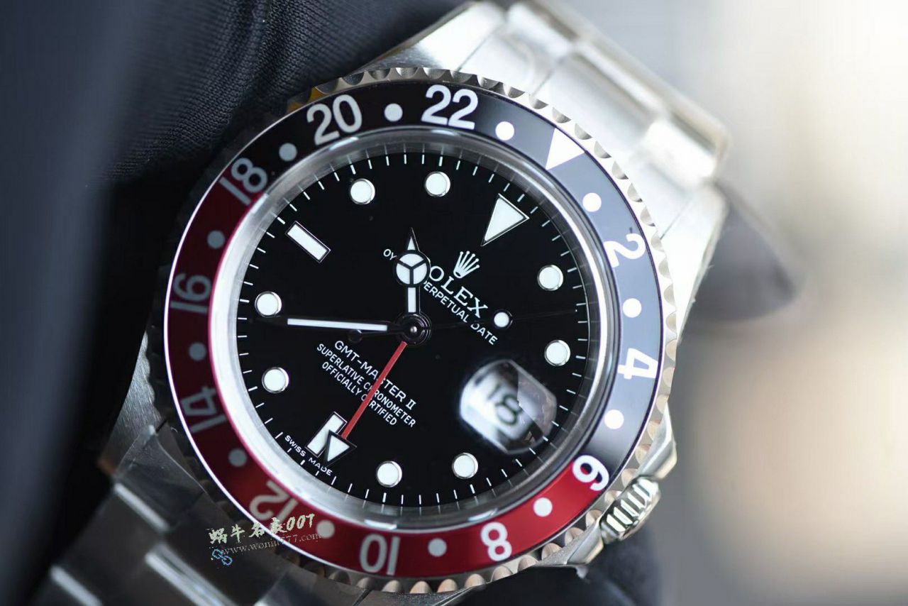  Video review Rolex GMT-Master II series 16710Coke watches ( Retro   Cola Circle  ) / R986