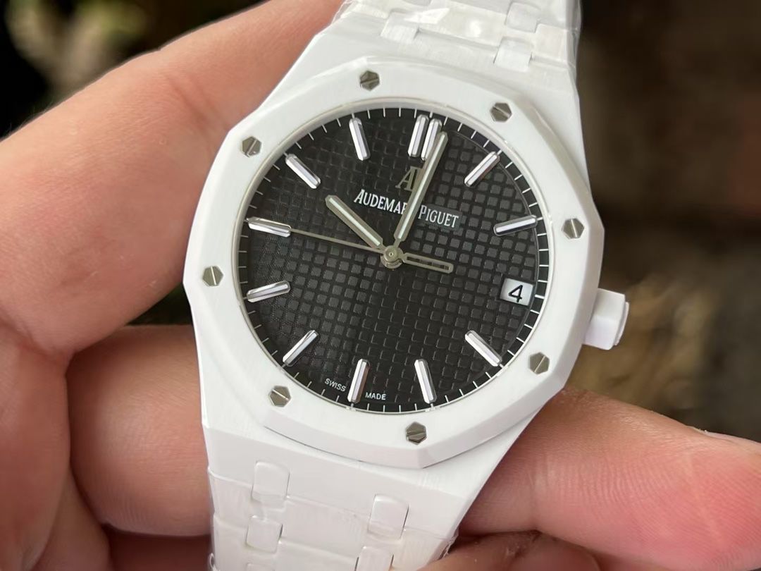 APS new product Audemars Piguetcal.4302 Customized movement 15500 100% ceramic style  watch newest  arrival  / AP322