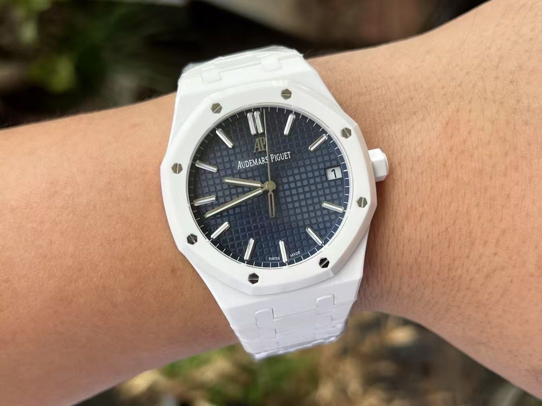 APS new product Audemars Piguetcal.4302 Customized movement 15500 100% ceramic style  watch newest  arrival  / AP322