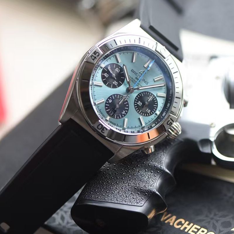  Video review BLS Breitling Mechanical timing movement  series PB0134101C1S1 watches 