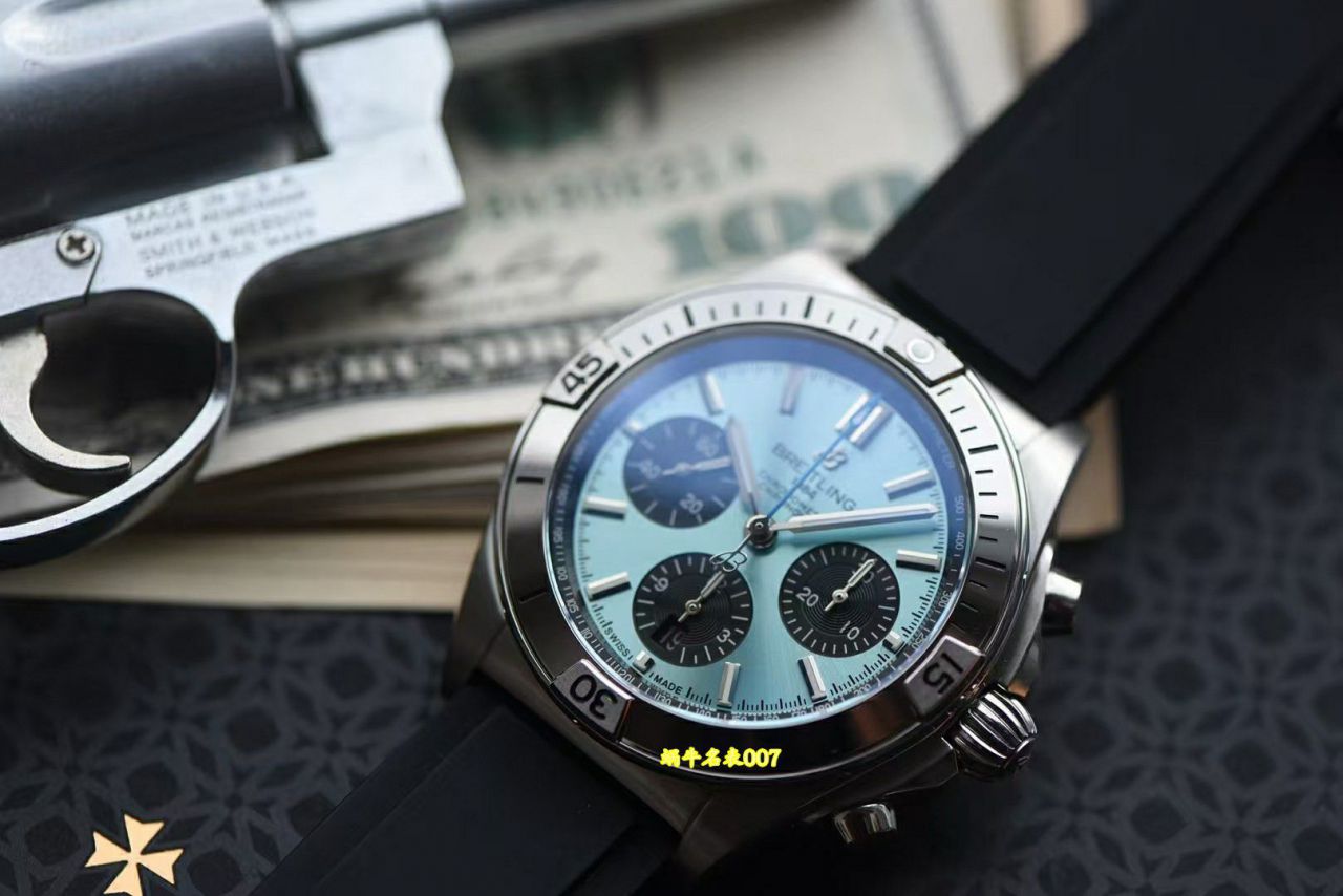  Video review BLS Breitling Mechanical timing movement  series PB0134101C1S1 watches  / BL220