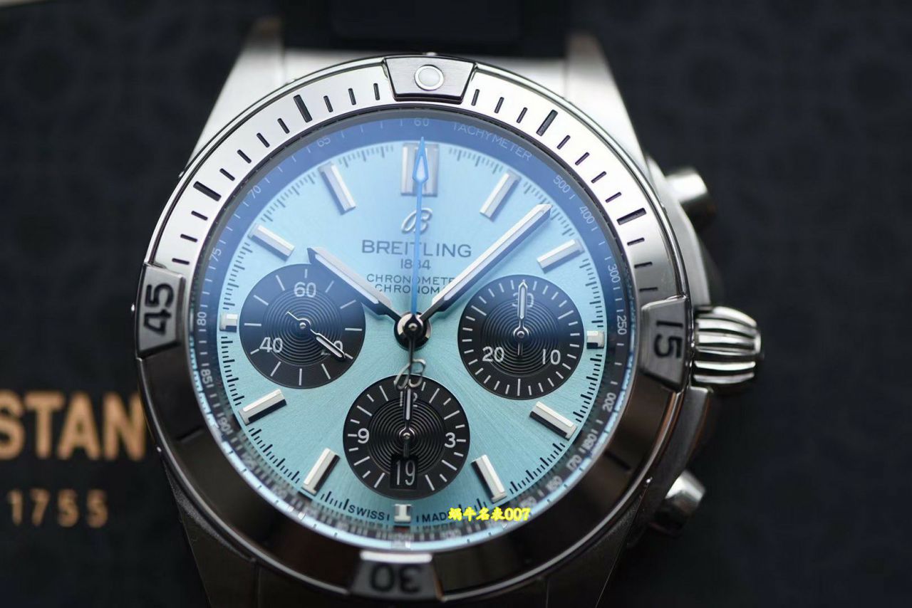  Video review BLS Breitling Mechanical timing movement  series PB0134101C1S1 watches  / BL220