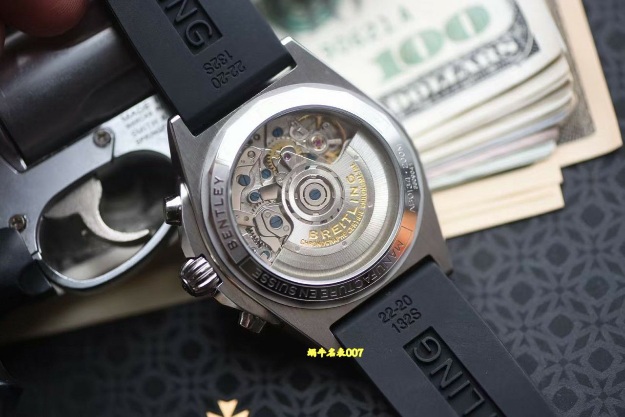  Video review BLS Breitling Mechanical timing movement  series PB0134101C1S1 watches  / BL220