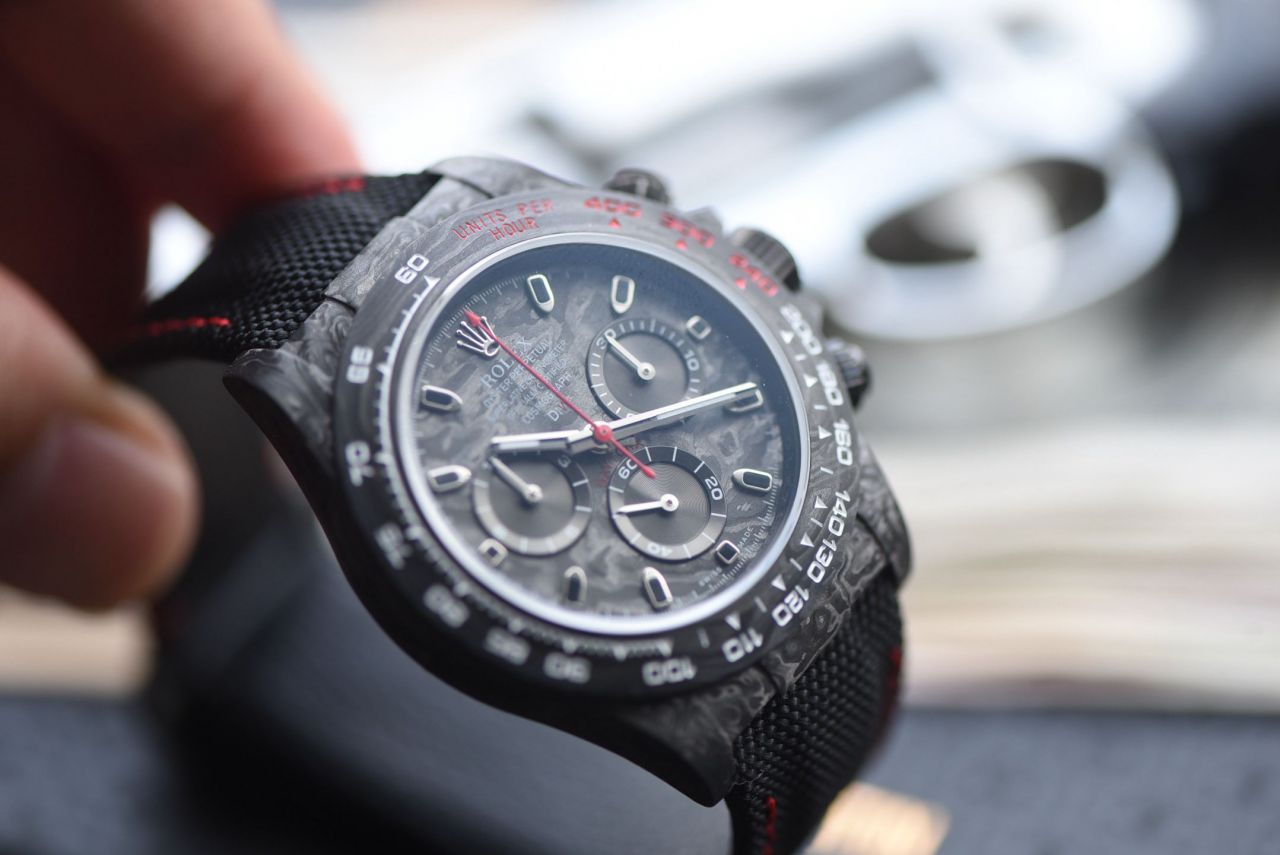  industry Highest Version Diw  Customized version ROLEX  Daytona  replica imitation  watch complete carbon fiber case  / R929