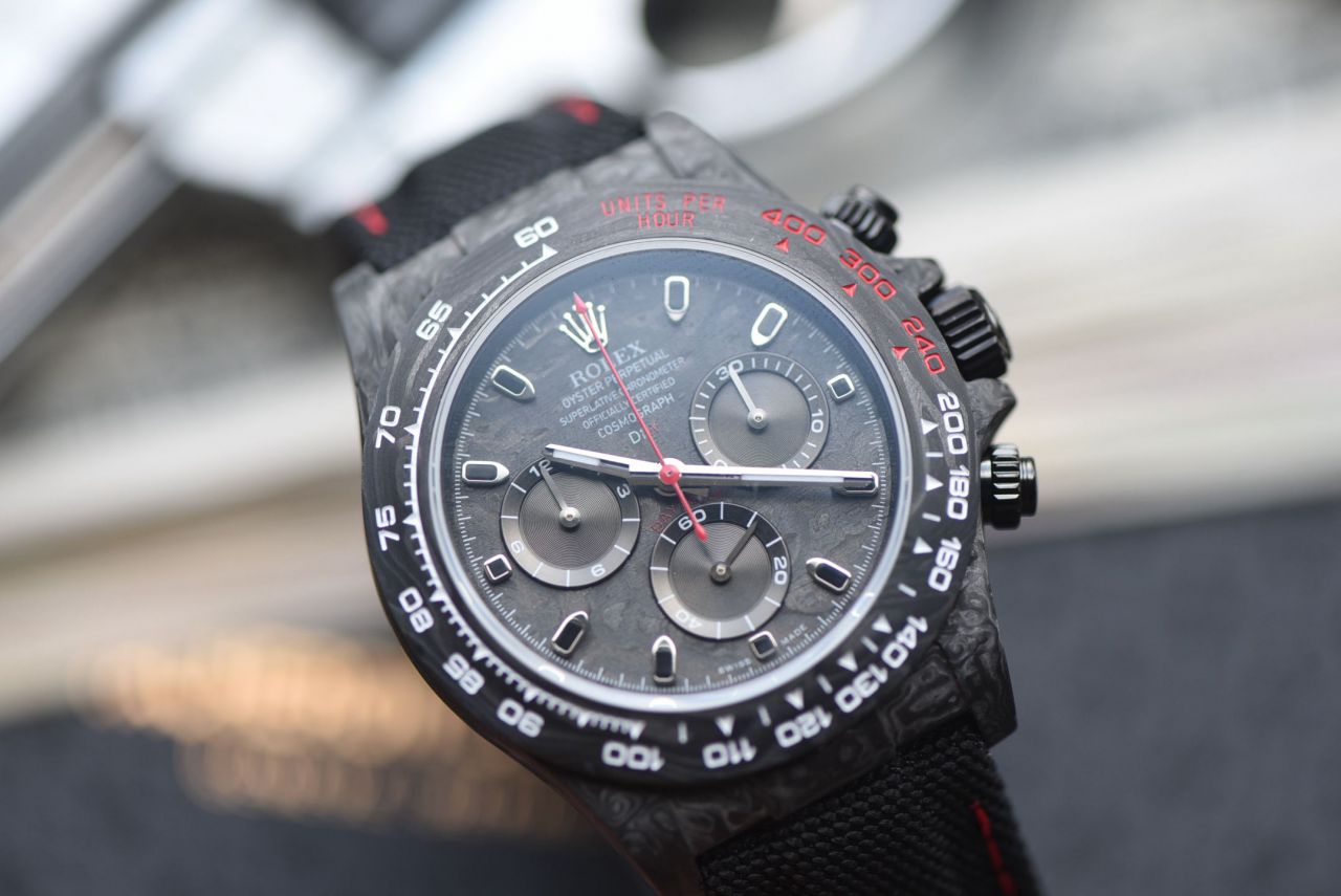  industry Highest Version Diw  Customized version ROLEX  Daytona  replica imitation  watch complete carbon fiber case  / R929