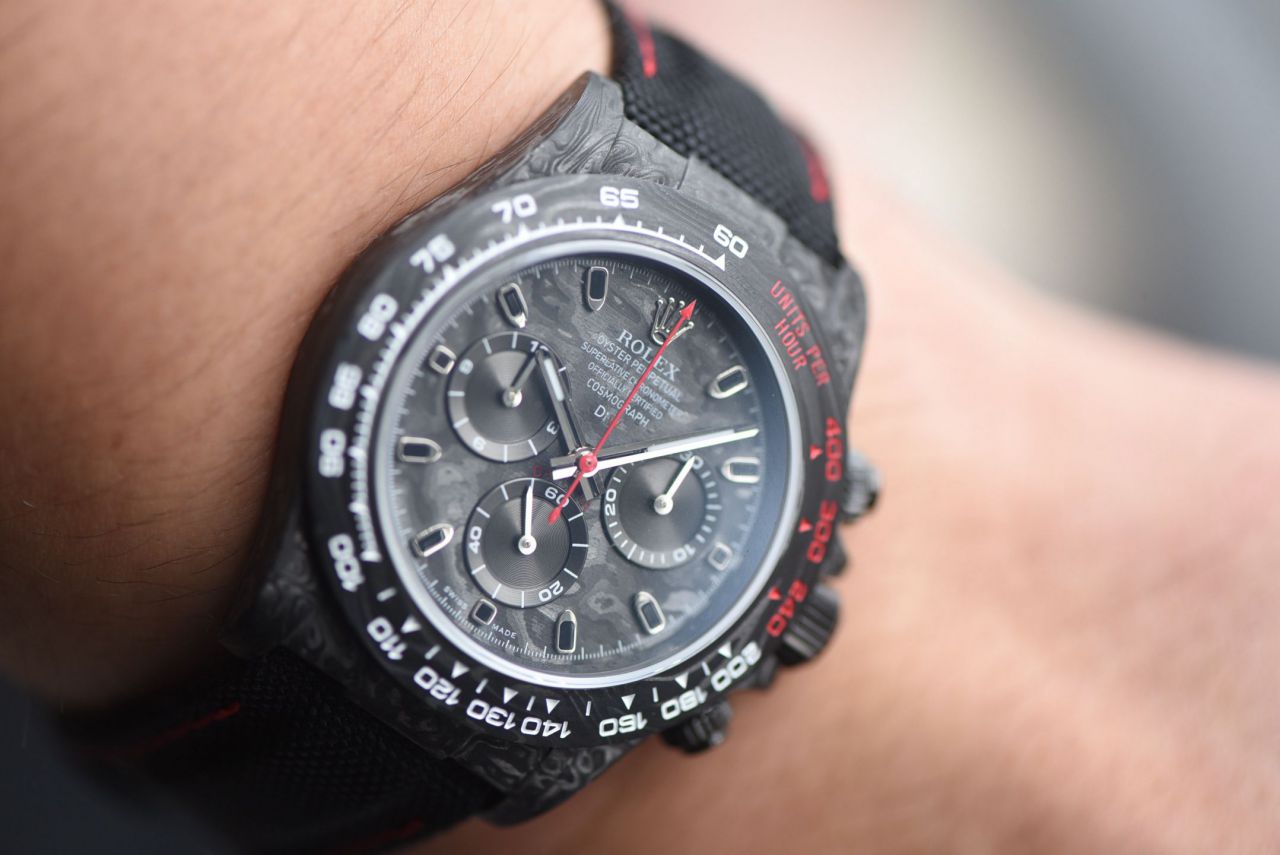  industry Highest Version Diw  Customized version ROLEX  Daytona  replica imitation  watch complete carbon fiber case  / R929