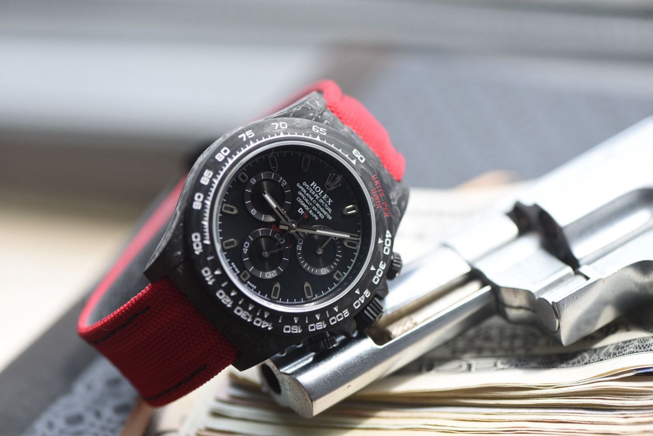  industry Highest Version Diw  Customized version ROLEX  Daytona  replica imitation  watch complete carbon fiber case  / R929