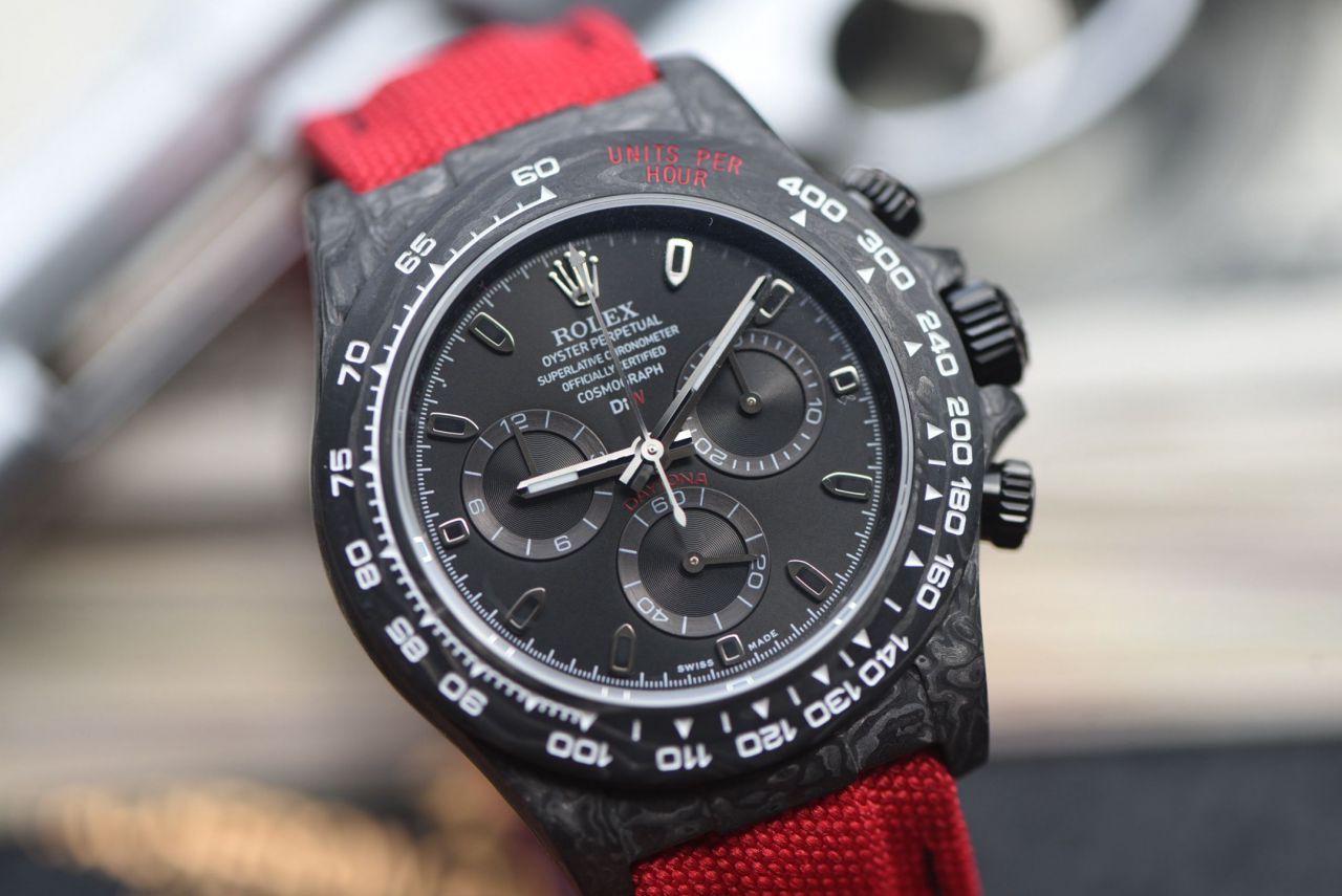  industry Highest Version Diw  Customized version ROLEX  Daytona  replica imitation  watch complete carbon fiber case  / R929