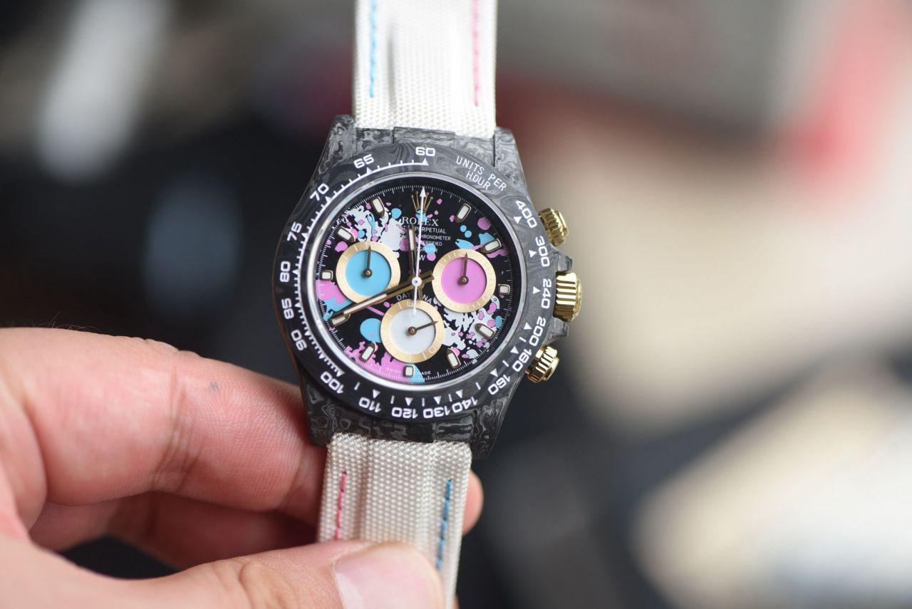  industry Highest Version Diw  Customized version ROLEX  Daytona  replica imitation  watch complete carbon fiber case  / R929