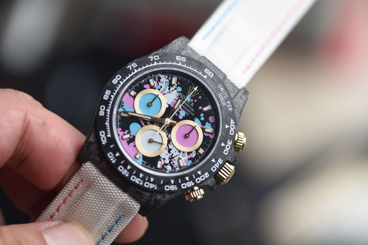  industry Highest Version Diw  Customized version ROLEX  Daytona  replica imitation  watch complete carbon fiber case  / R929