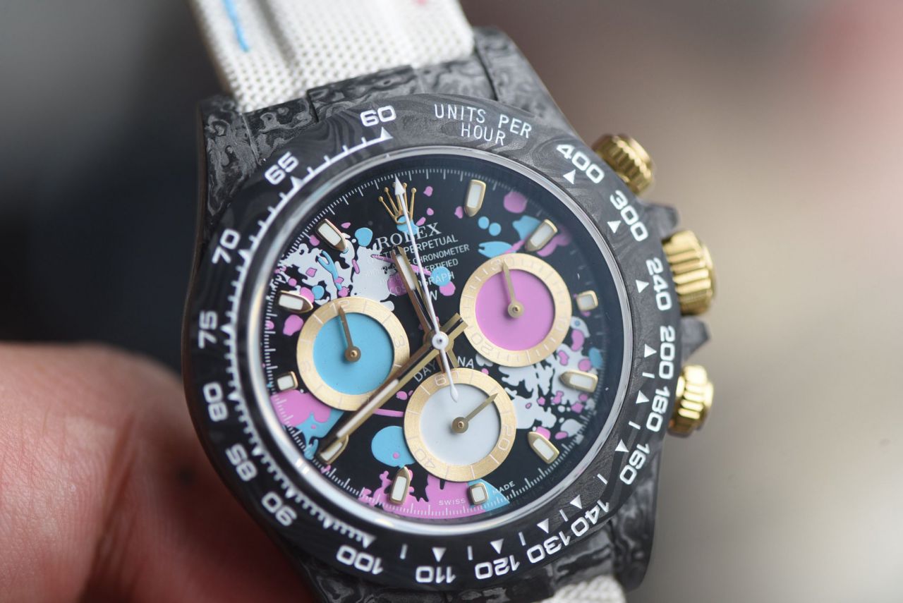  industry Highest Version Diw  Customized version ROLEX  Daytona  replica imitation  watch complete carbon fiber case  / R929