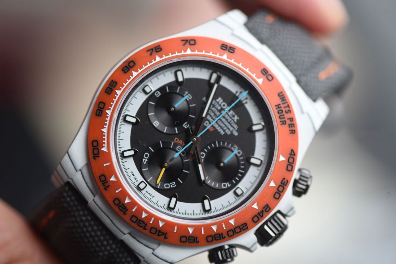  industry Highest Version Diw  Customized version ROLEX  Daytona  replica imitation  watch complete carbon fiber case  / R929