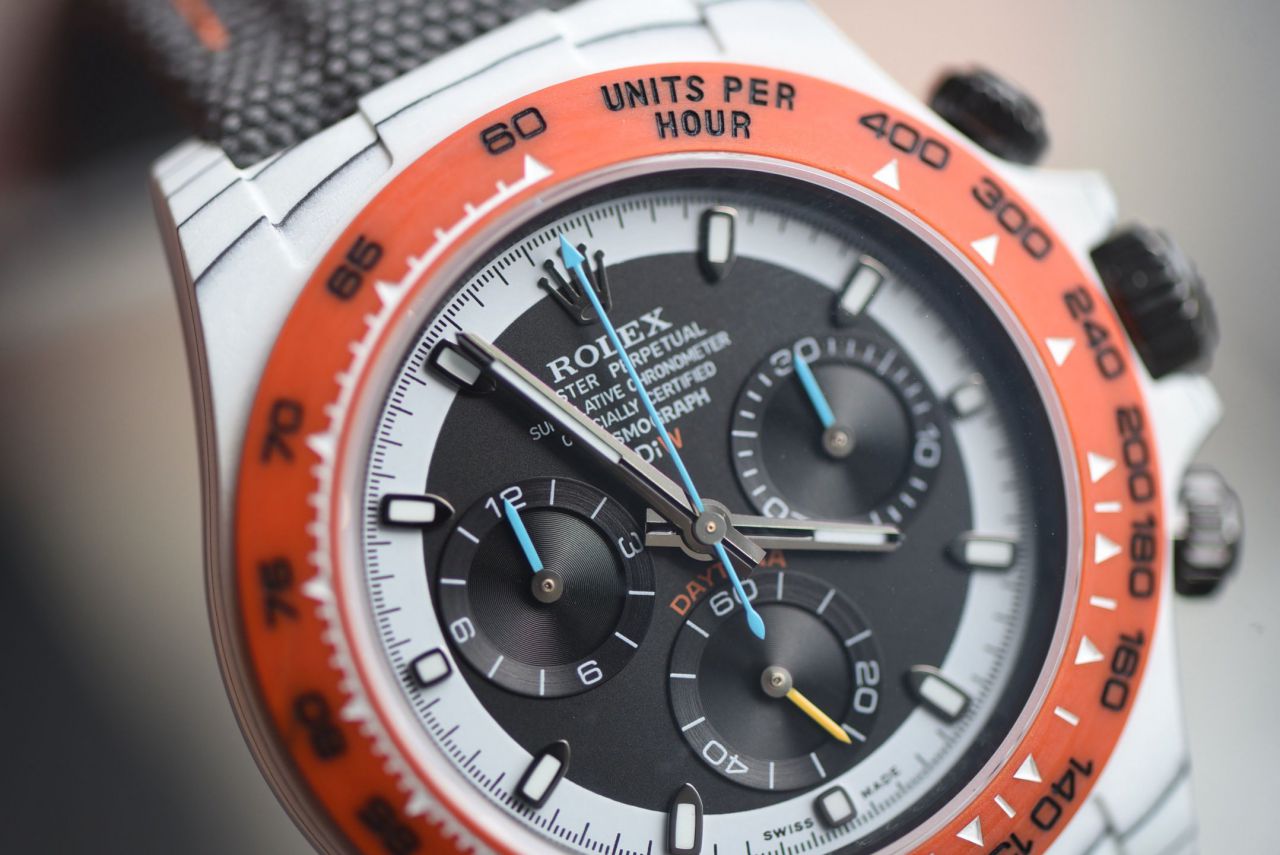  industry Highest Version Diw  Customized version ROLEX  Daytona  replica imitation  watch complete carbon fiber case  / R929