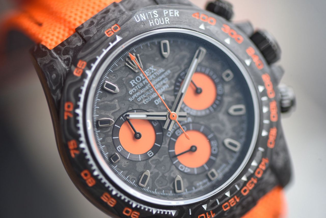  industry Highest Version Diw  Customized version ROLEX  Daytona  replica imitation  watch complete carbon fiber case  / R929