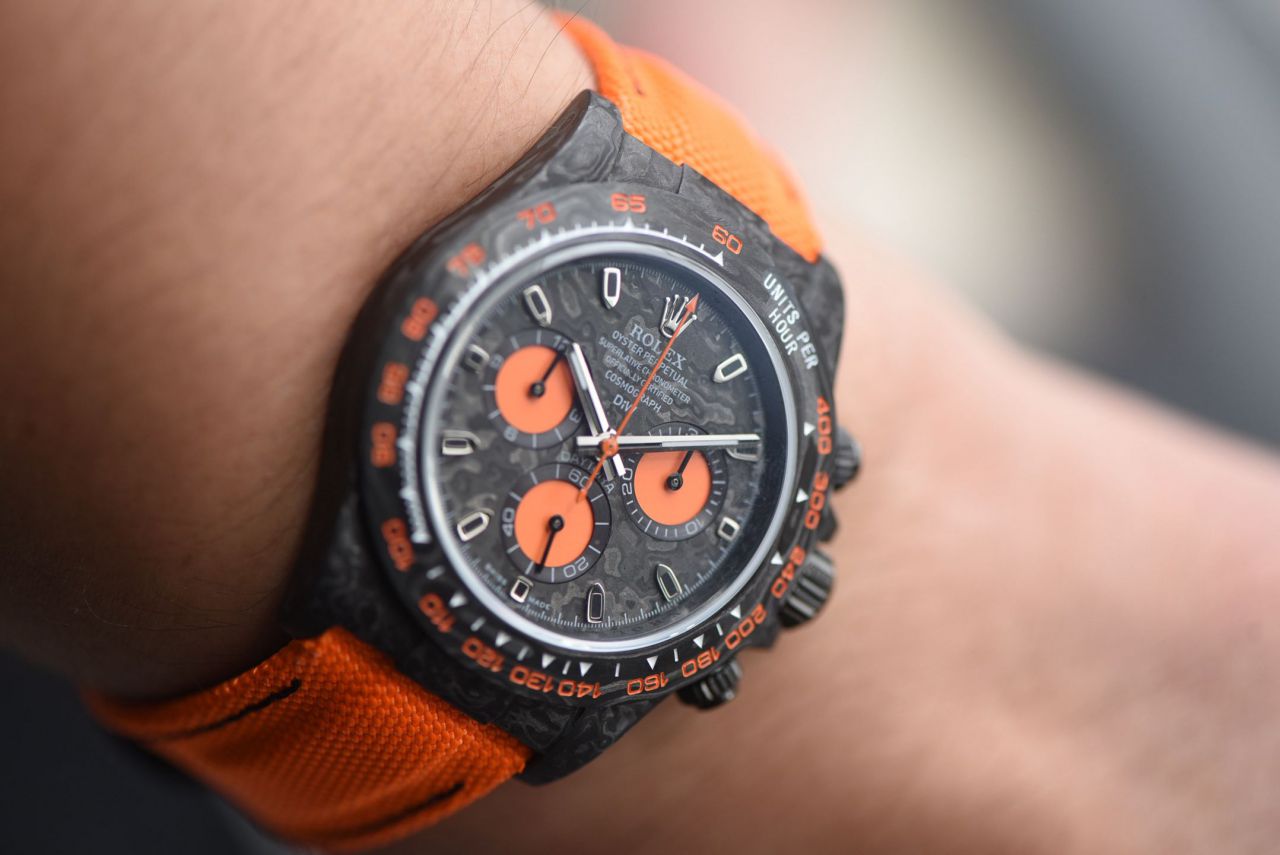  industry Highest Version Diw  Customized version ROLEX  Daytona  replica imitation  watch complete carbon fiber case  / R929