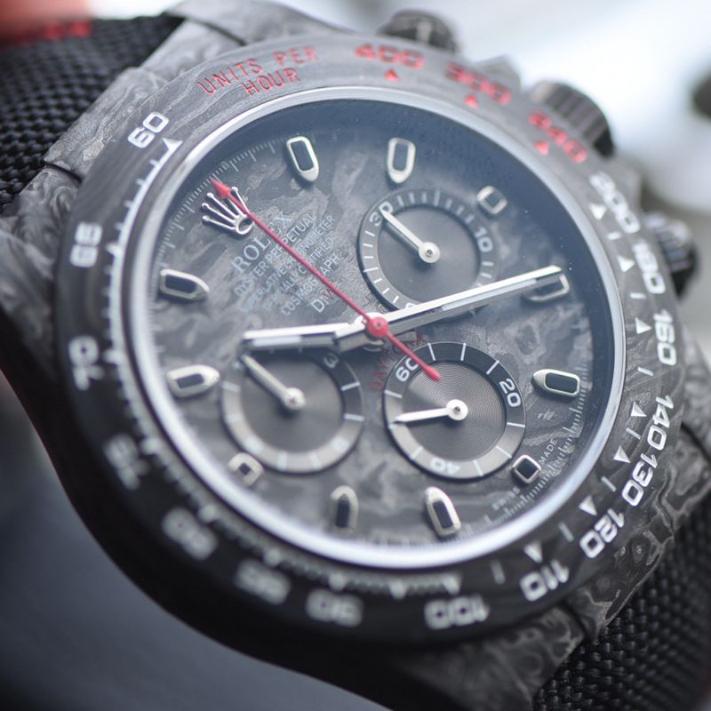 N Factory  industry Highest Version Diw  Customized version ROLEX  Daytona  complete carbon fiber case  watches 