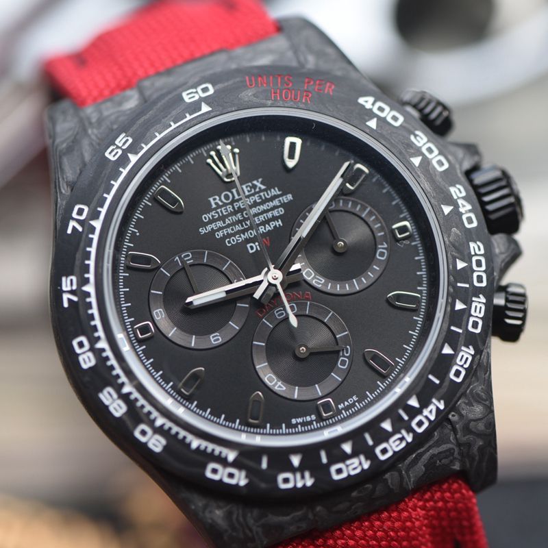 N Factory  industry Highest Version Diw  Customized version ROLEX  Daytona  complete carbon fiber case  watches 