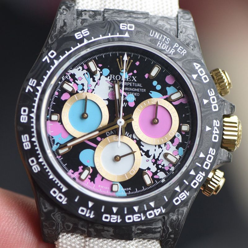 N Factory  industry Highest Version Diw  Customized version ROLEX  Daytona  complete carbon fiber case  watches 