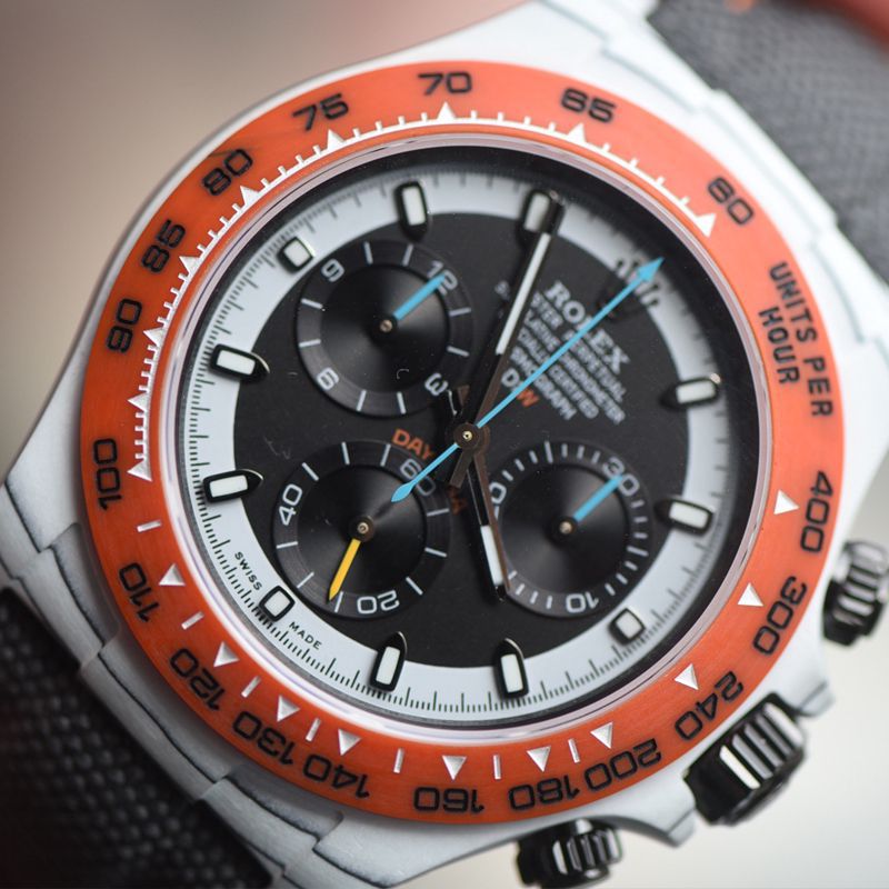 N Factory  industry Highest Version Diw  Customized version ROLEX  Daytona  complete carbon fiber case  watches 