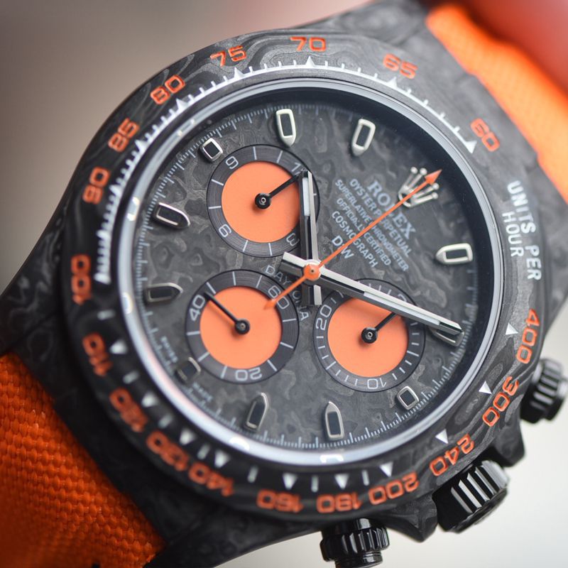 N Factory  industry Highest Version Diw  Customized version ROLEX  Daytona  complete carbon fiber case  watches 