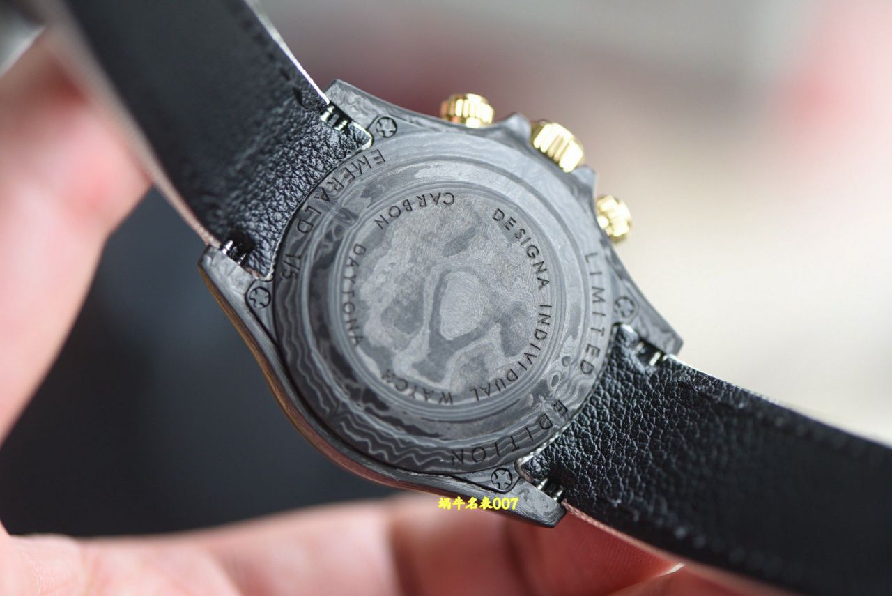N Factory  industry Highest Version Diw  Customized version ROLEX  Daytona  complete carbon fiber case  watches  / R989