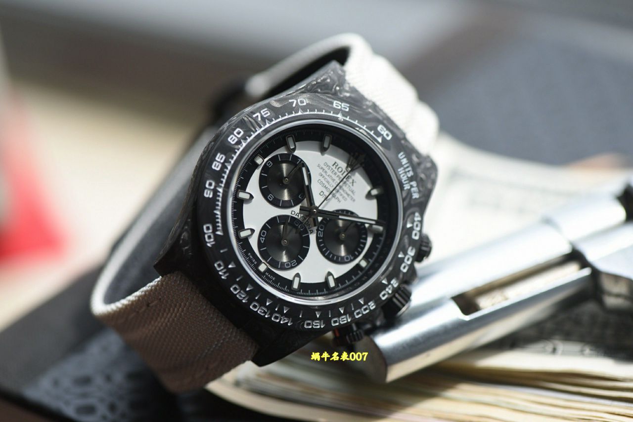 N Factory  industry Highest Version Diw  Customized version ROLEX  Daytona  complete carbon fiber case  watches  / R991