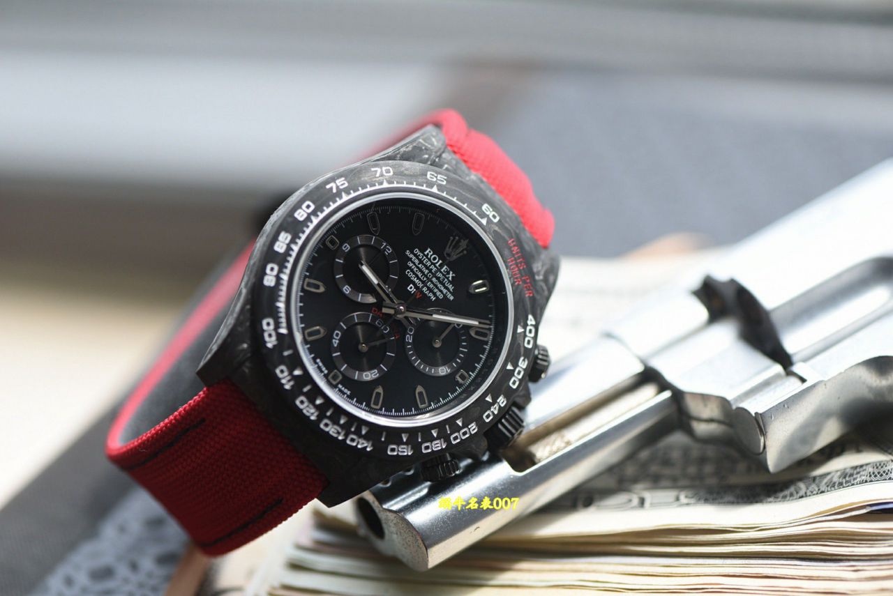 N Factory  industry Highest Version Diw  Customized version ROLEX  Daytona  complete carbon fiber case  watches  / R987