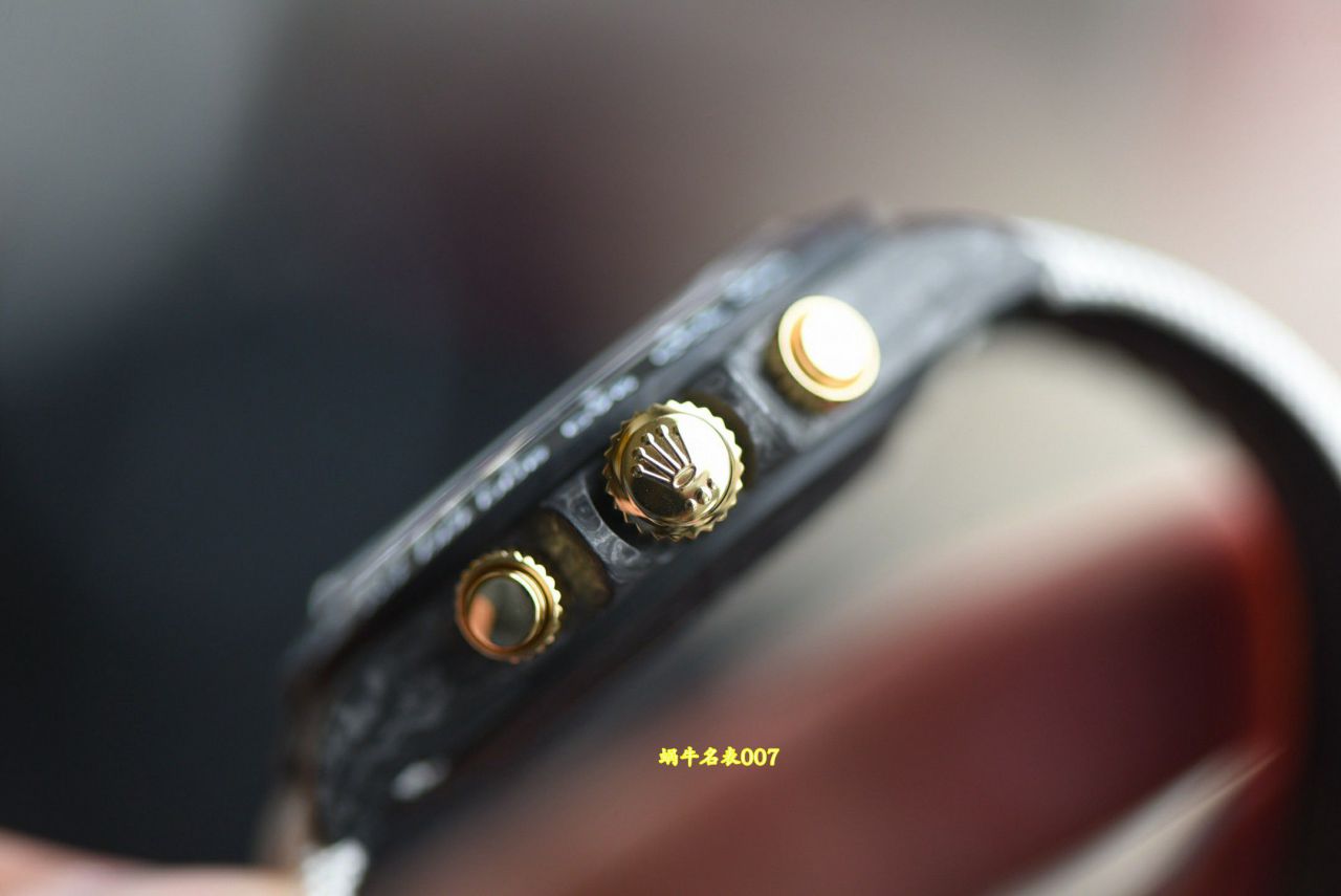 N Factory  industry Highest Version Diw  Customized version ROLEX  Daytona  complete carbon fiber case  watches  / R990