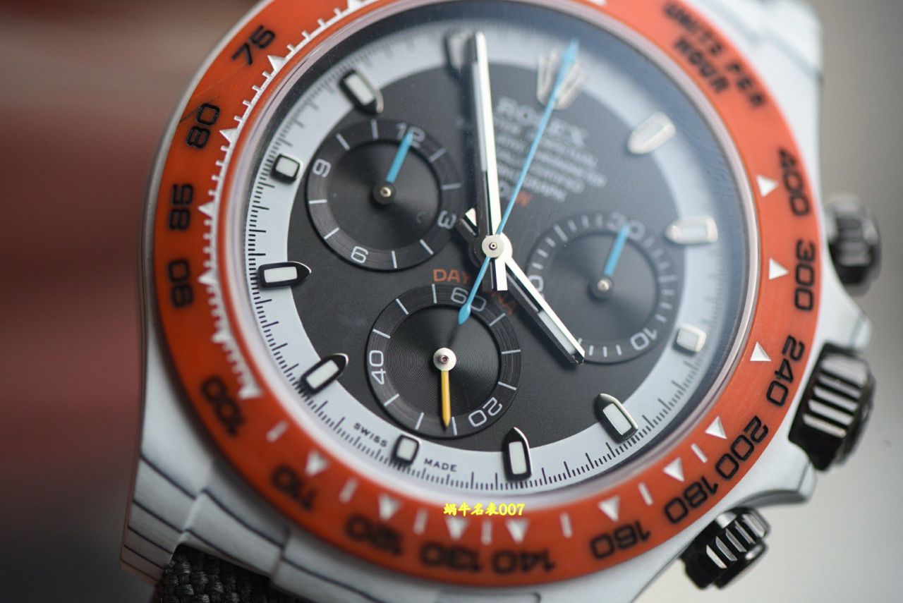 N Factory  industry Highest Version Diw  Customized version ROLEX  Daytona  complete carbon fiber case  watches  / R991