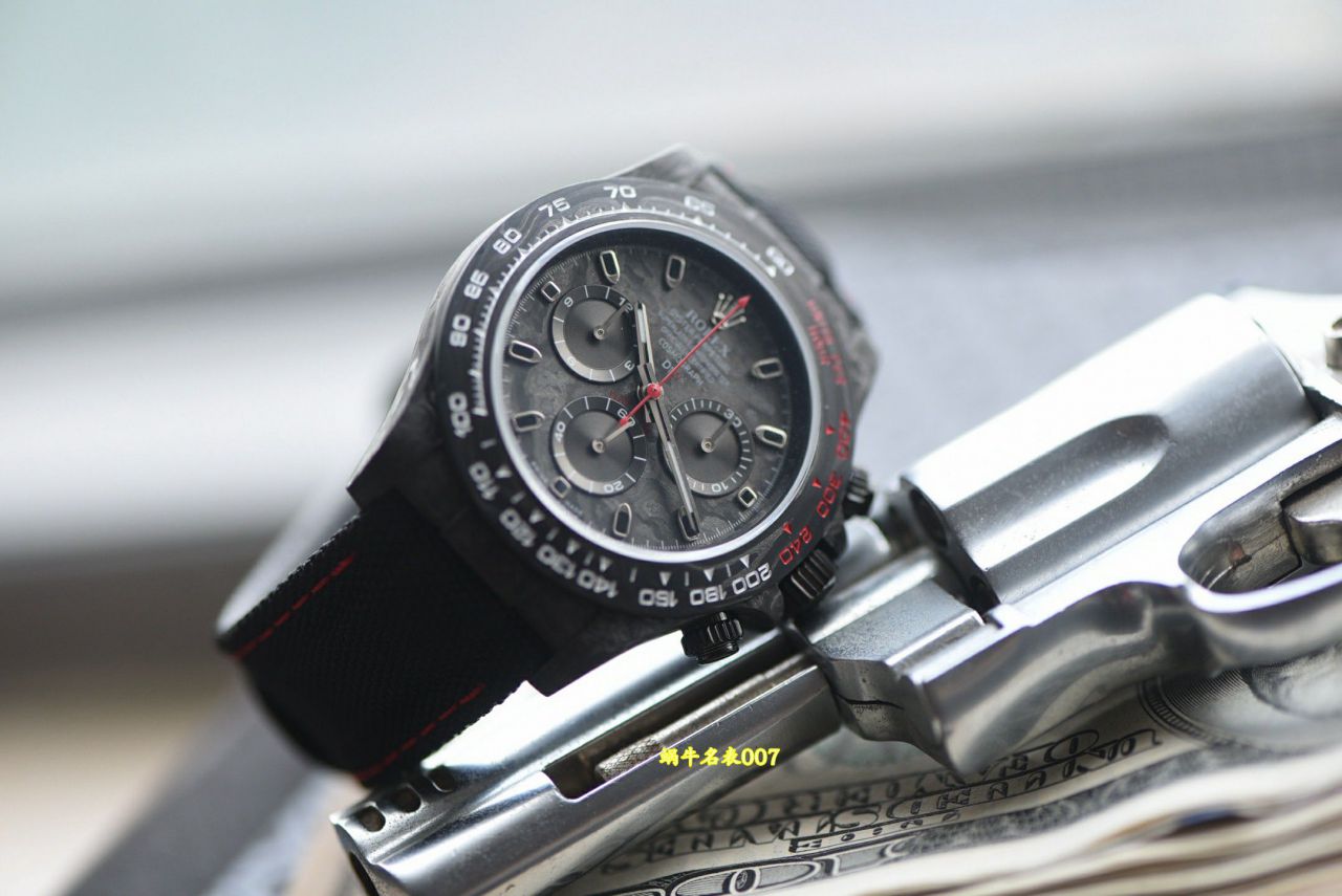 N Factory  industry Highest Version Diw  Customized version ROLEX  Daytona  complete carbon fiber case  watches  / R989