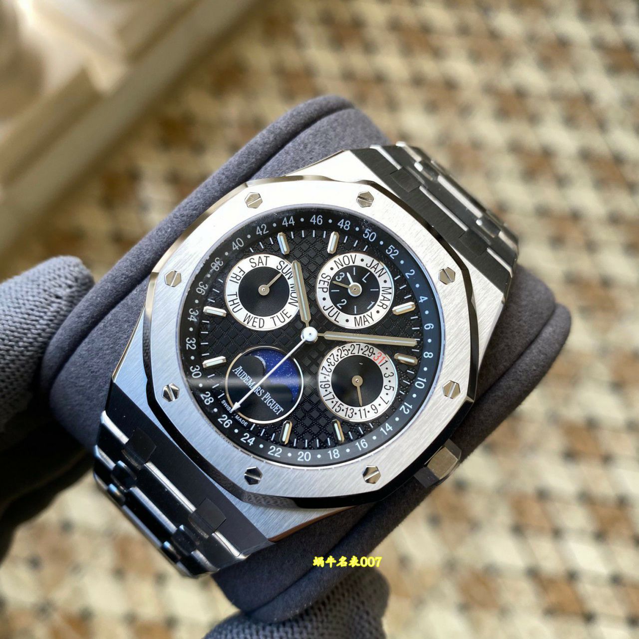 APS Factory Audemars Piguet Royal Oak  series  Perpetual calendar 26574BC.GG.1224BC.01 watches  / AP352