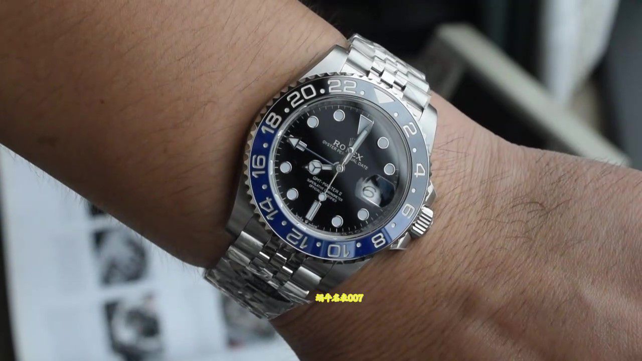  Video review C Factory Clean Rolex GMT-Master  Inter Milan Circle m126710blnr-0002 replica  watch / R996