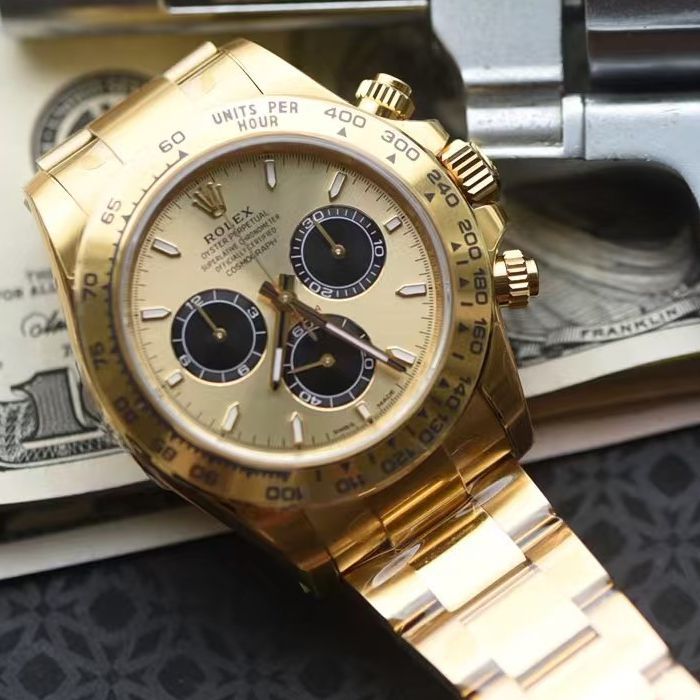  Video review VS Rolex Daytona  super  Matching weight version  Golden Panda Eyes m126508-0004 watches 
